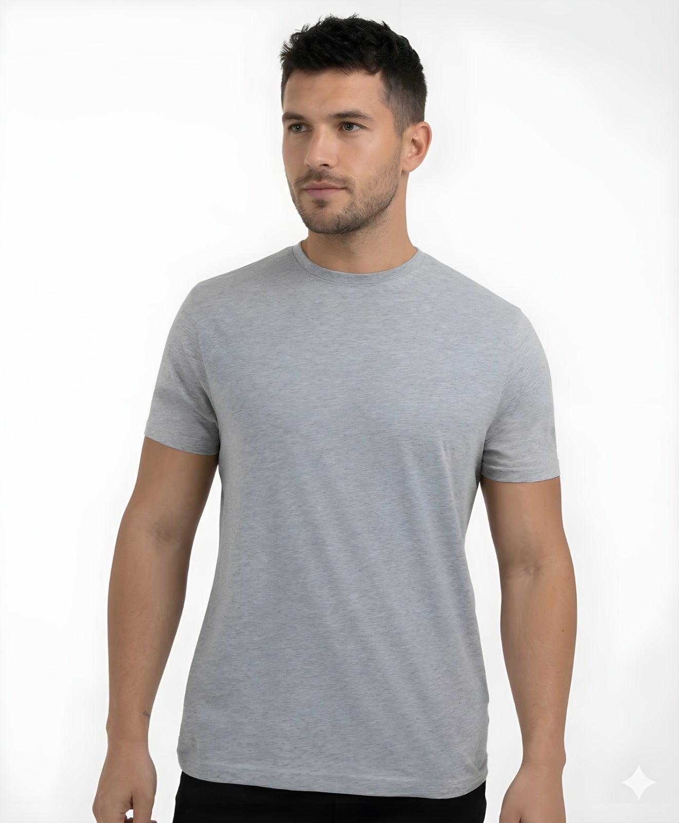 Combo : Grey, White and Black Pack Of 3 T-Shirt
