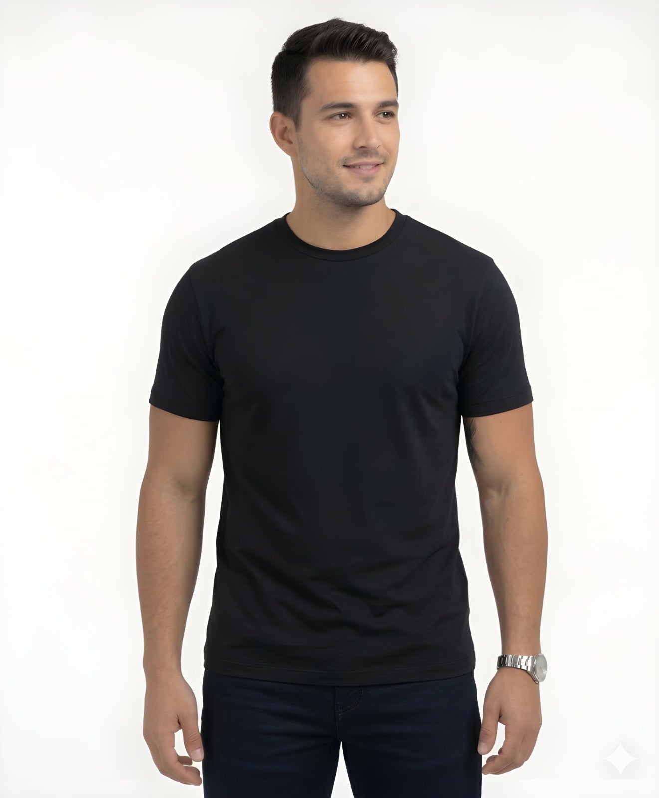 Combo : Grey, White and Black Pack Of 3 T-Shirt
