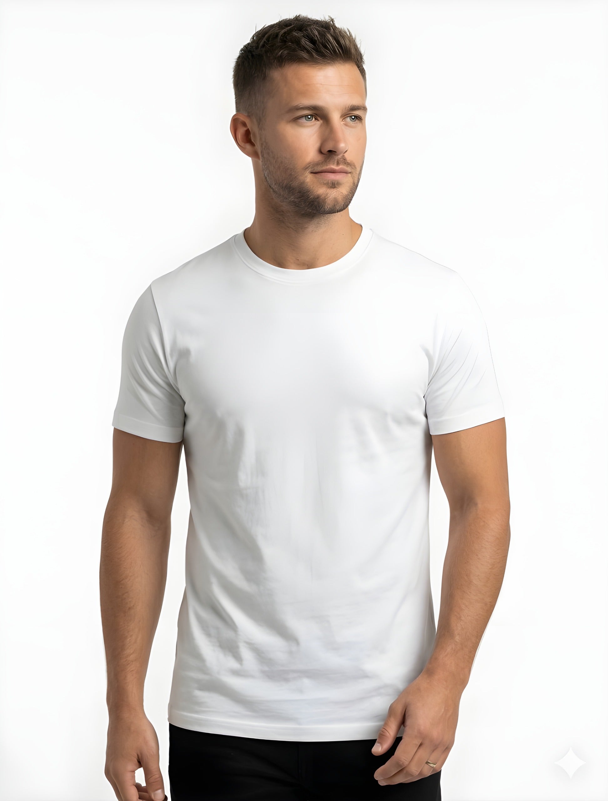 Combo : Grey, White and Black Pack Of 3 T-Shirt