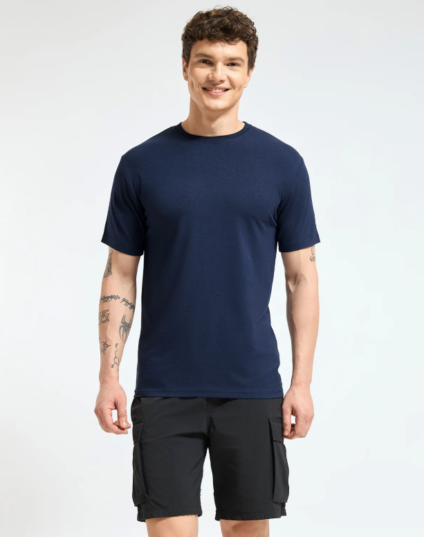 Crew Neck- Blue