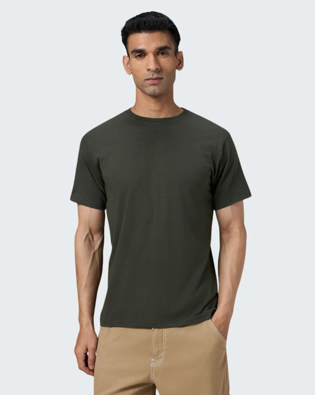 Crew Neck- Olive