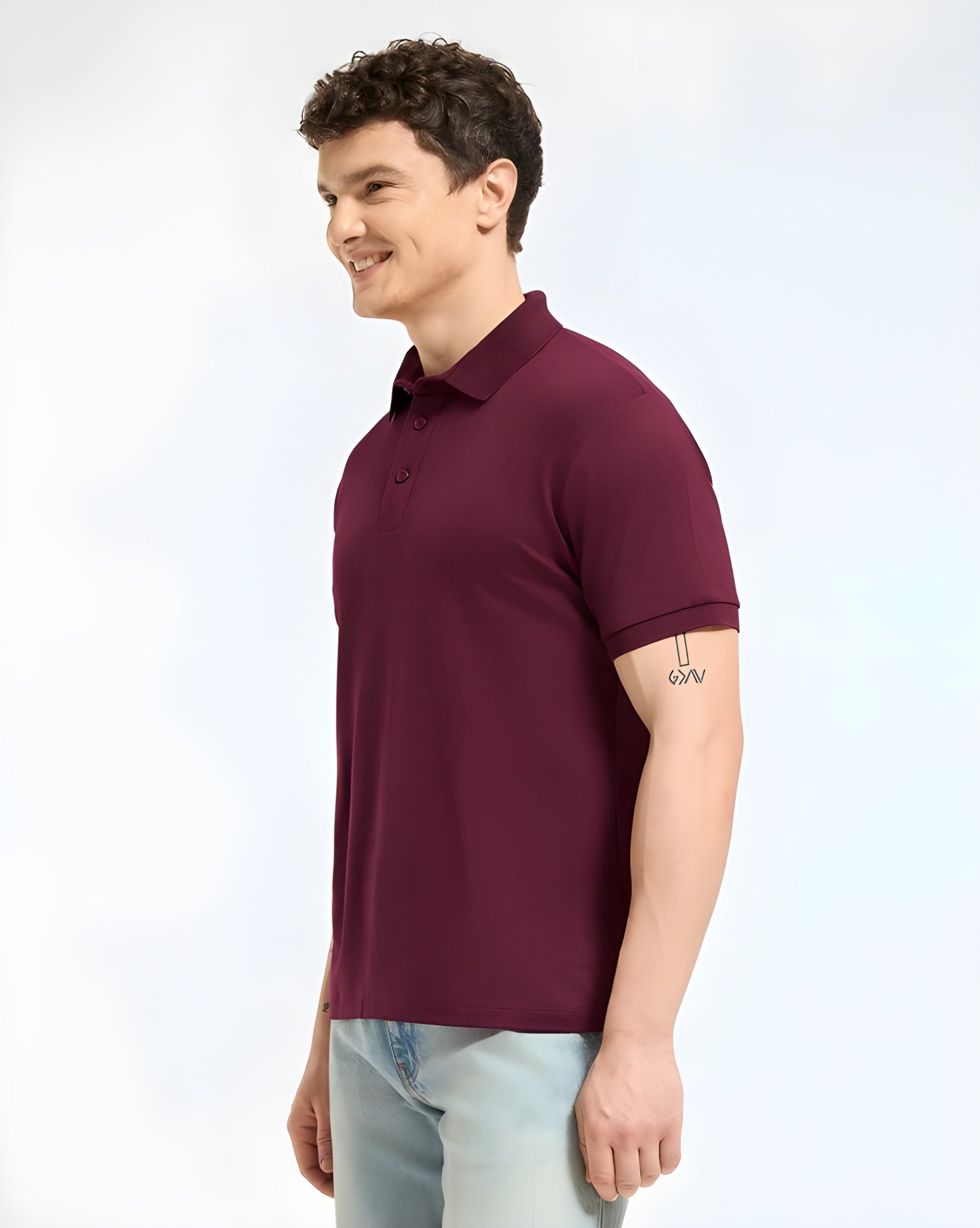 Men's Polo- Mehroon