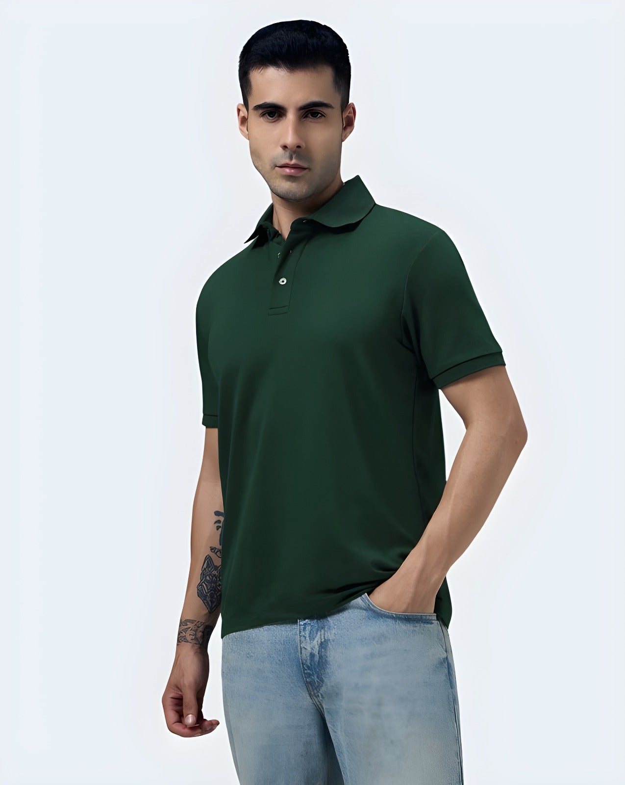 Men's Polo: Green