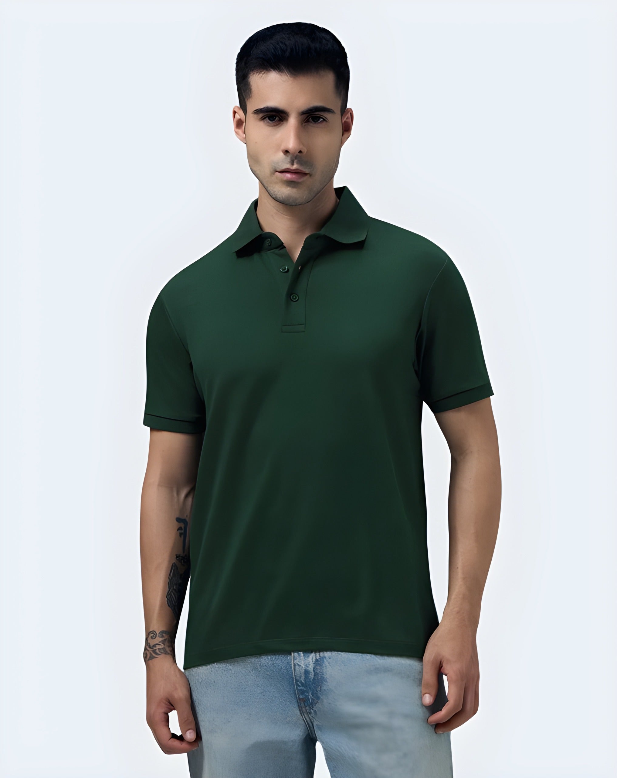 Men's Polo: Green